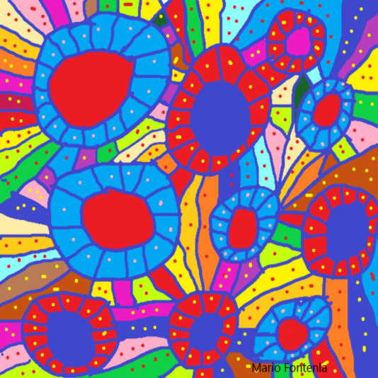 colored flowers
