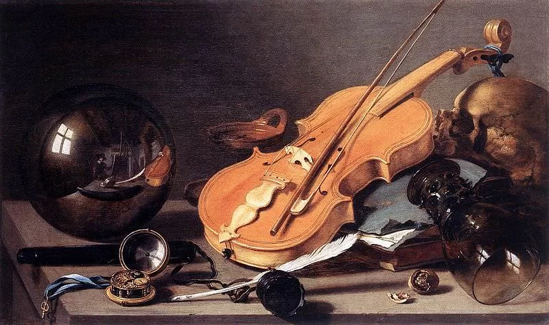 Vanitas with Violin and Glass Ball (1628) – Pieter Claesz